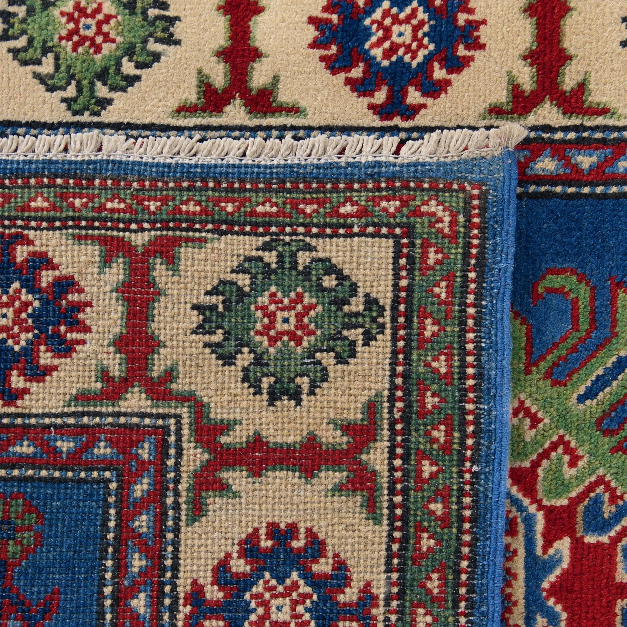 85cm x 125cm Hand Knotted Kazak Rug