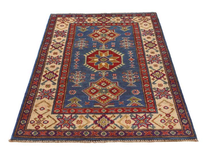 2' 8 x 4' 1 Hand Knotted Kazak Rug
