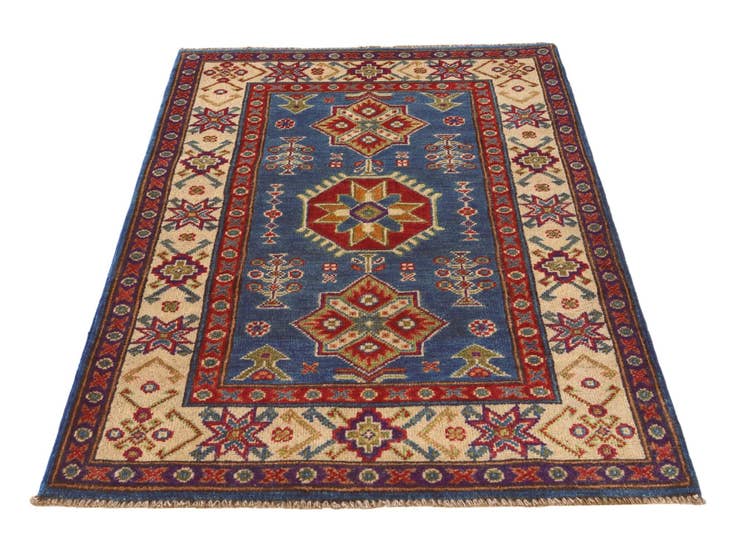 Detail image of 2' 8 x 4' 1 Hand Knotted Kazak Rug