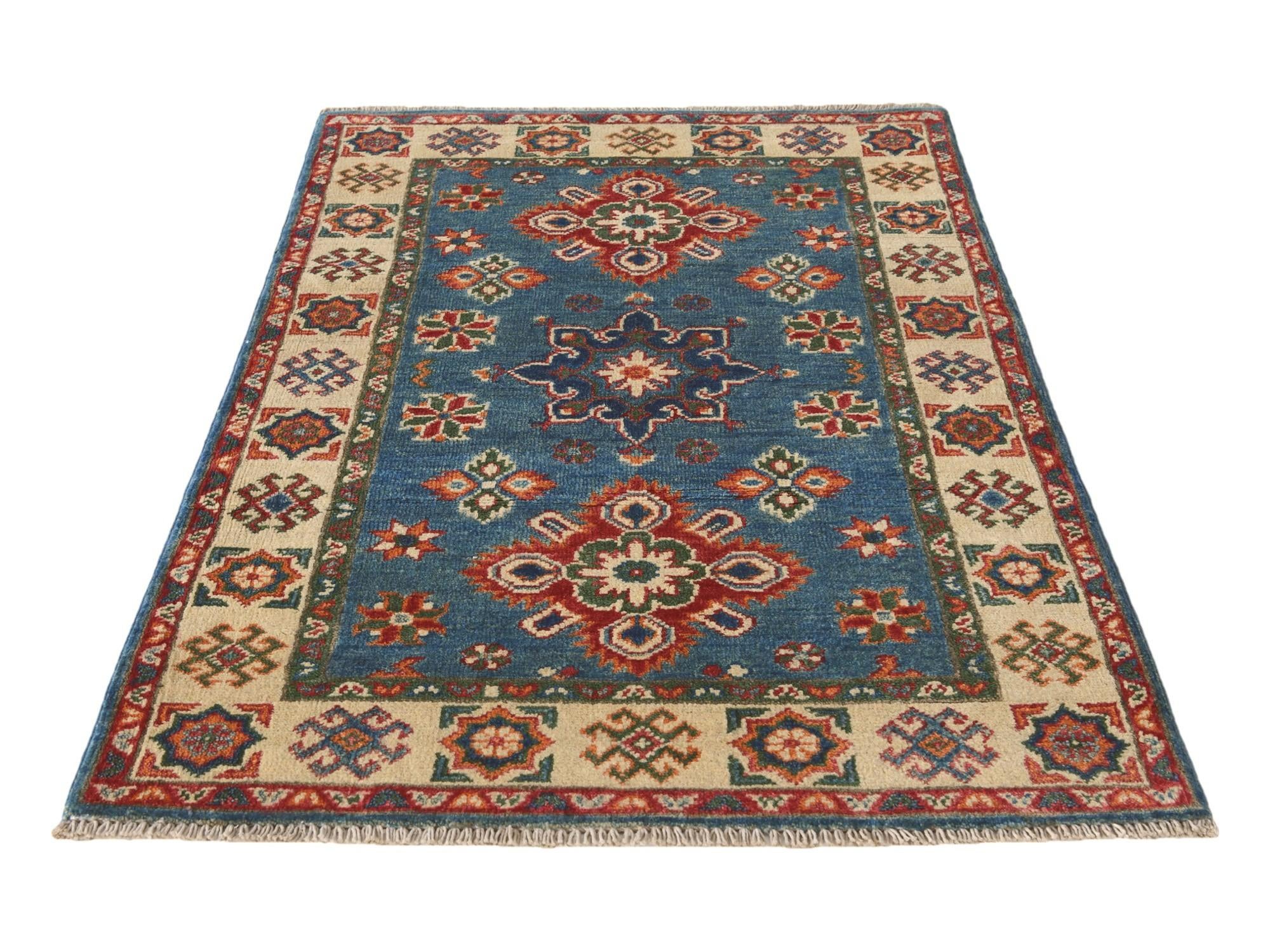 2' 7 x 4' 2 Hand Knotted Kazak Rug