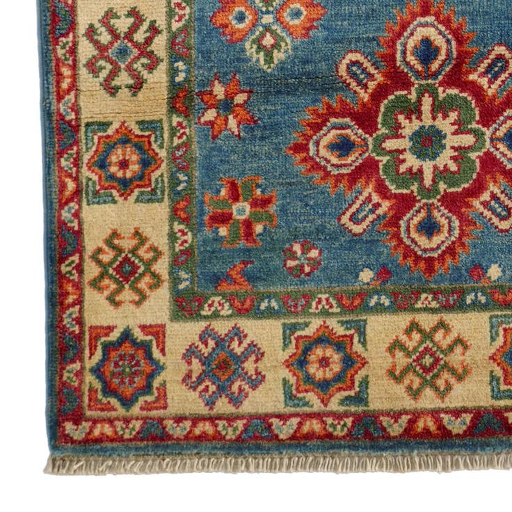 Detail image of 2' 7 x 4' 2 Hand Knotted Kazak Rug