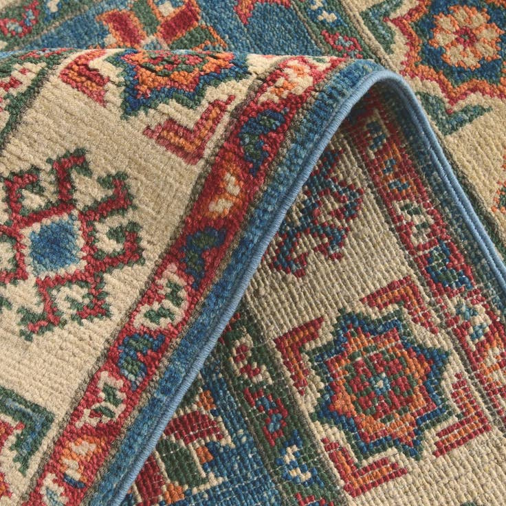 Detail image of 2' 7 x 4' 2 Hand Knotted Kazak Rug