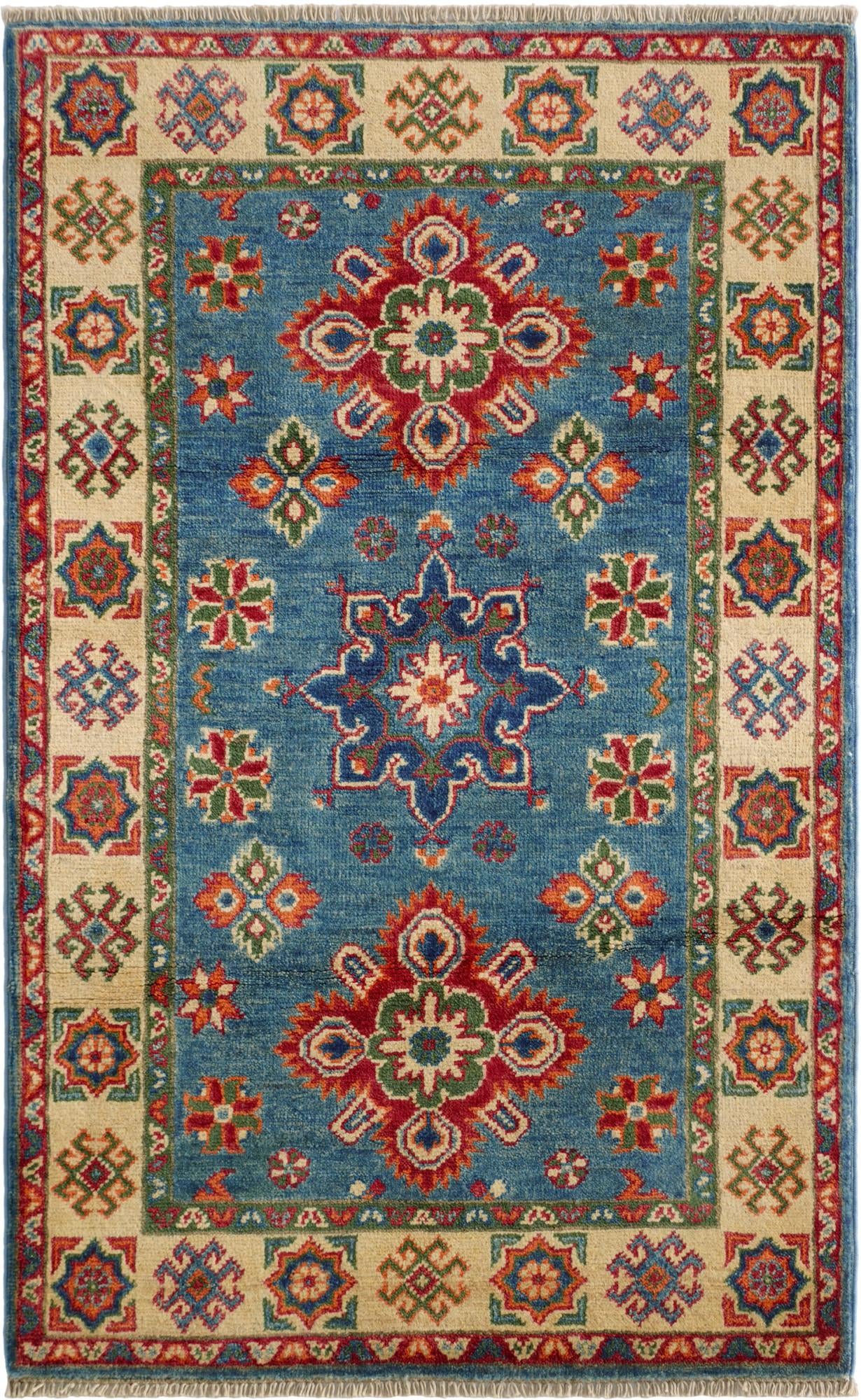2' 7 x 4' 2 Hand Knotted Kazak Rug