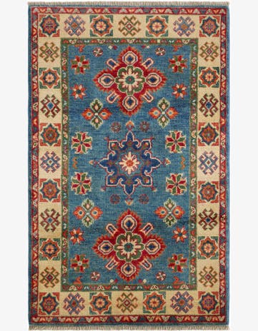 2' 7 x 4' 2 Hand Knotted Kazak Rug