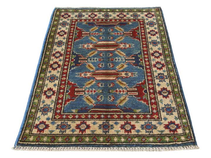 2' x 3' Hand Knotted Kazak Rug