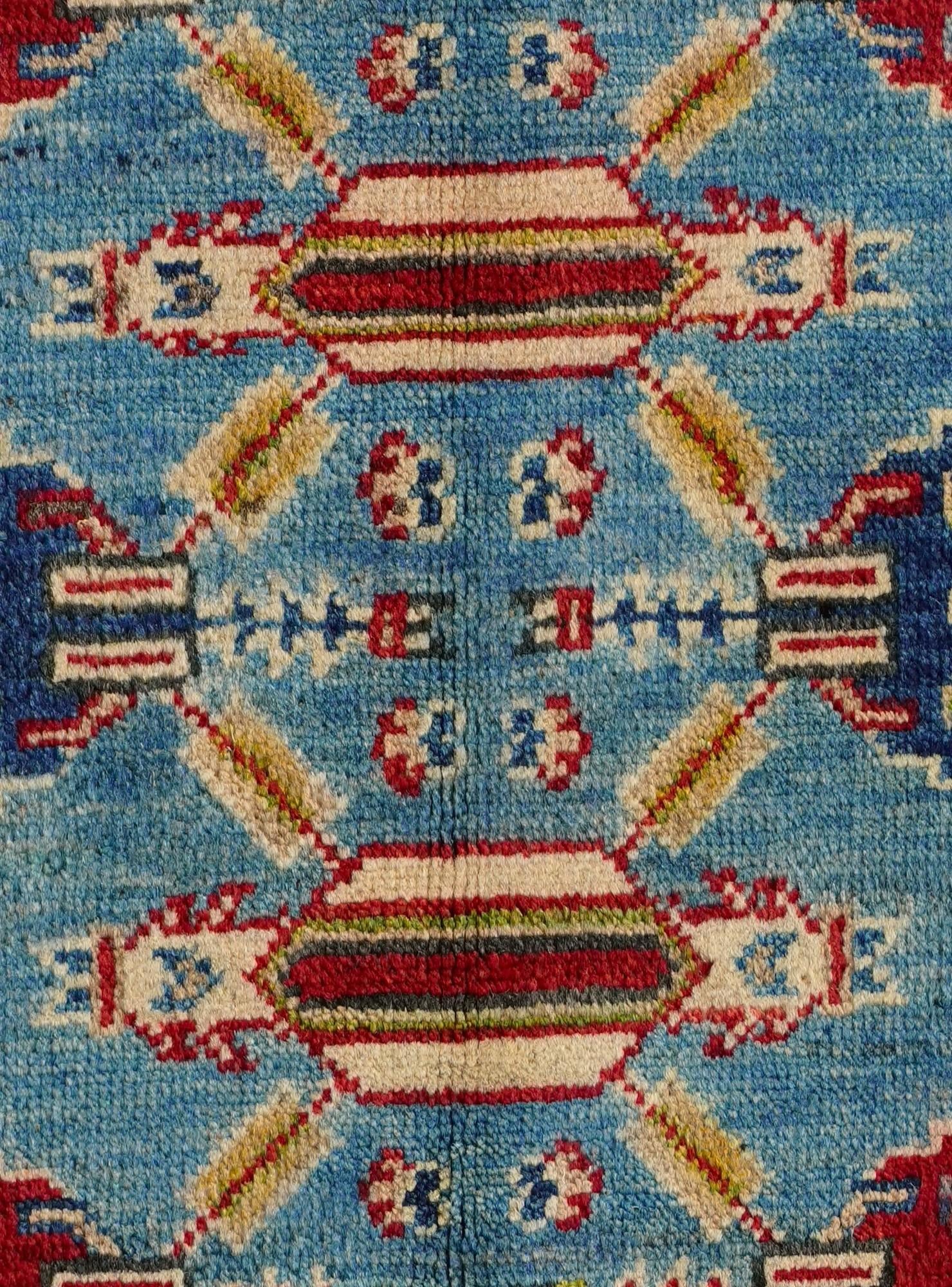 2' x 3' Hand Knotted Kazak Rug