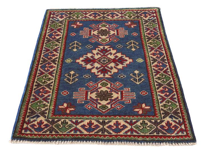2' 1 x 3' Hand Knotted Kazak Rug