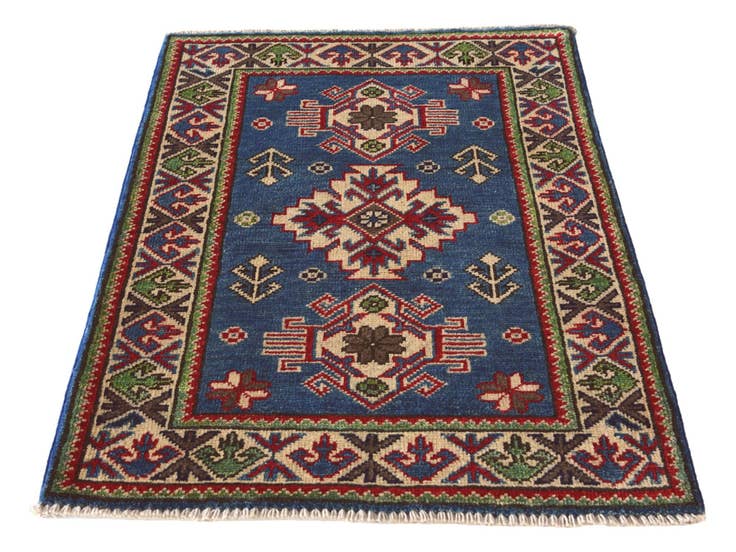 Detail image of 2' 1 x 3' Hand Knotted Kazak Rug