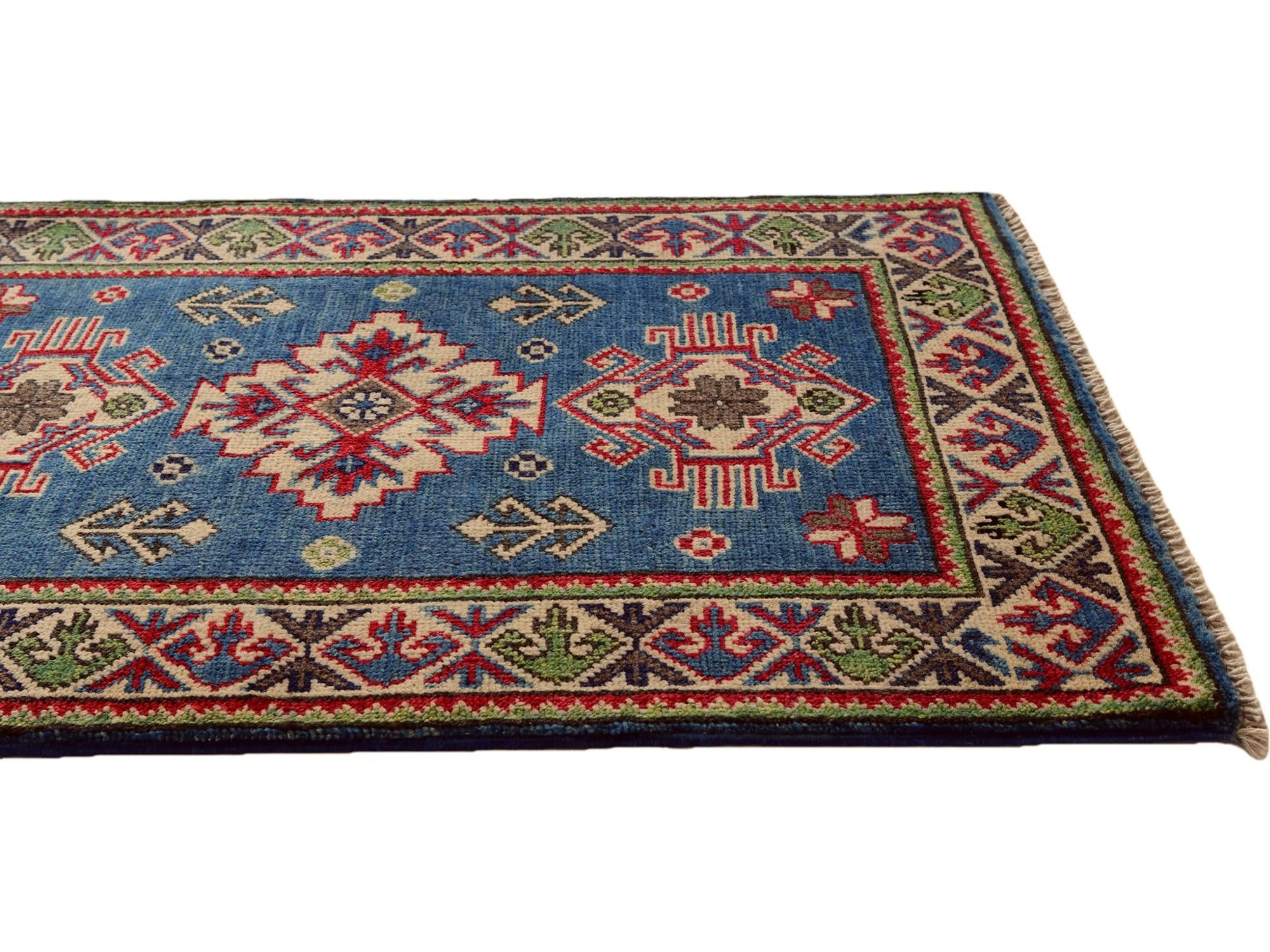 2' 1 x 3' Hand Knotted Kazak Rug