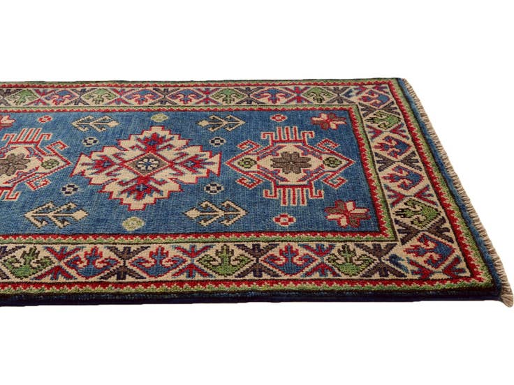 Detail image of 2' 1 x 3' Hand Knotted Kazak Rug