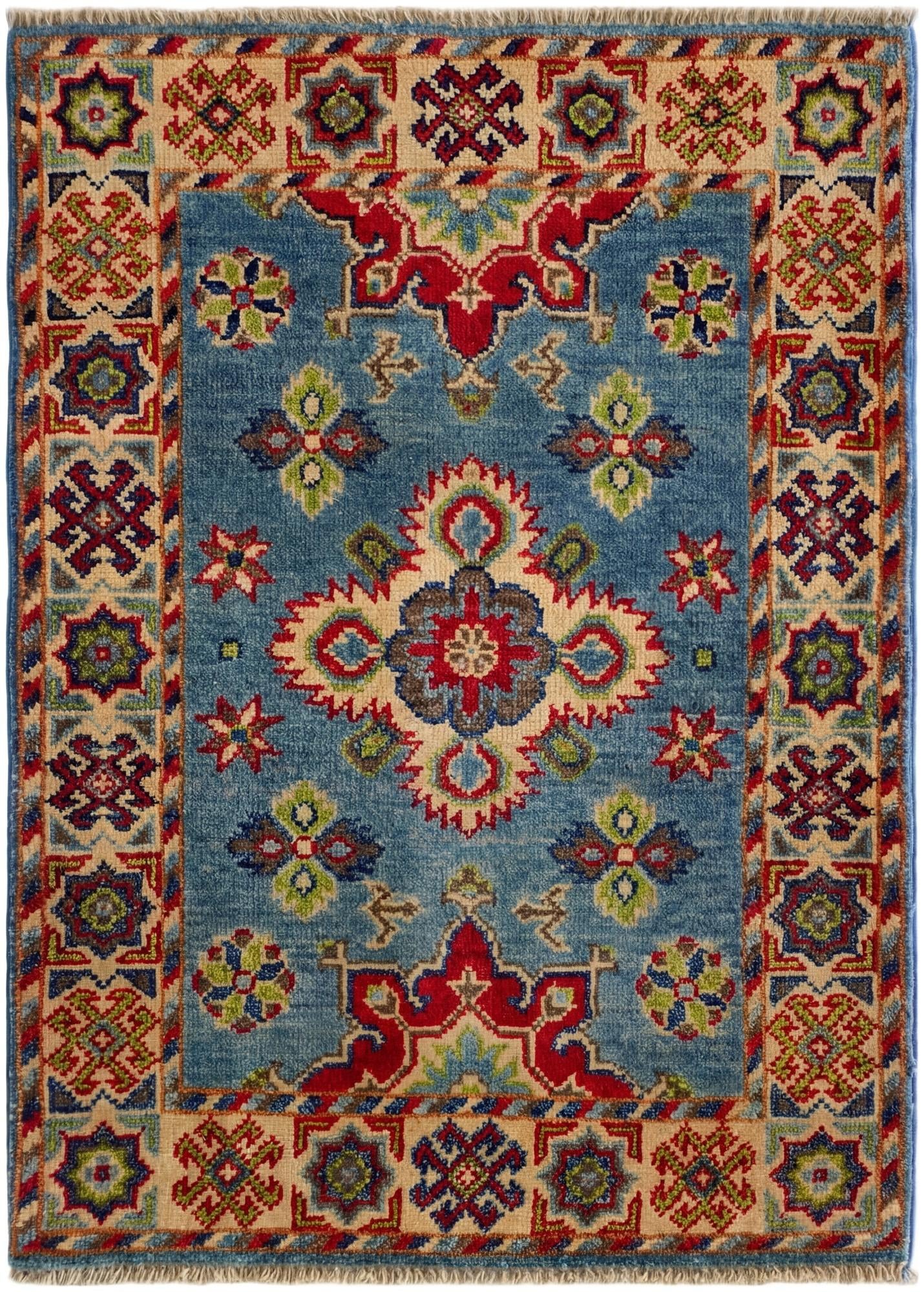 2' 1 x 3' Hand Knotted Kazak Rug
