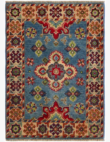 2' 1 x 3' Hand Knotted Kazak Rug