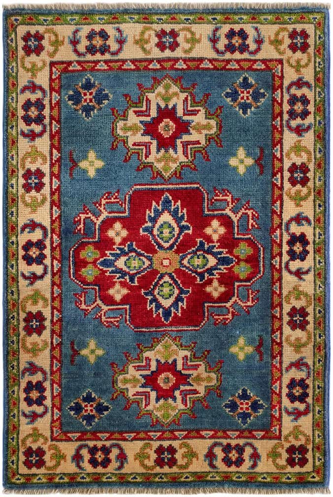 2' x 3' Hand Knotted Kazak Rug