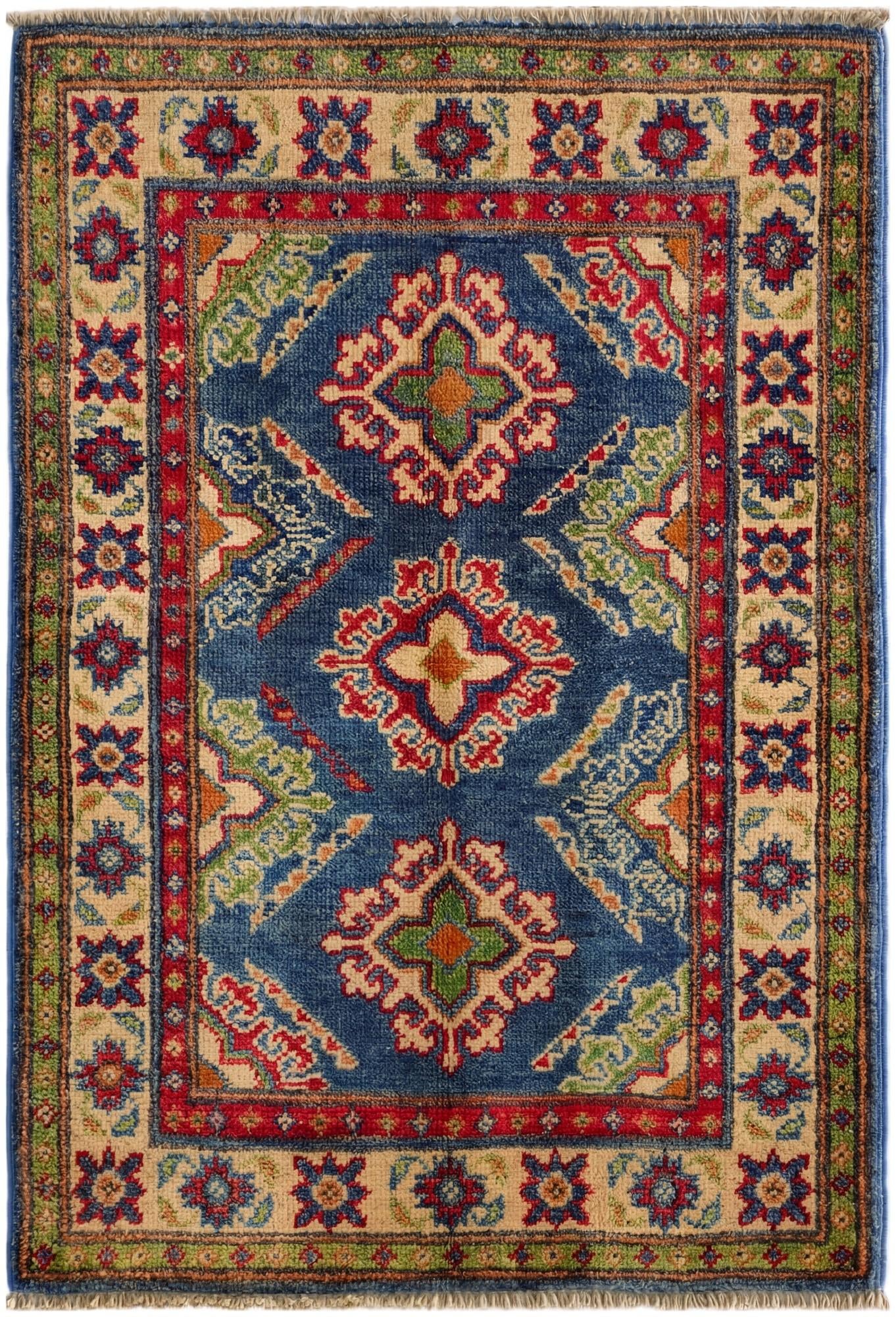 2' x 3' Hand Knotted Kazak Rug