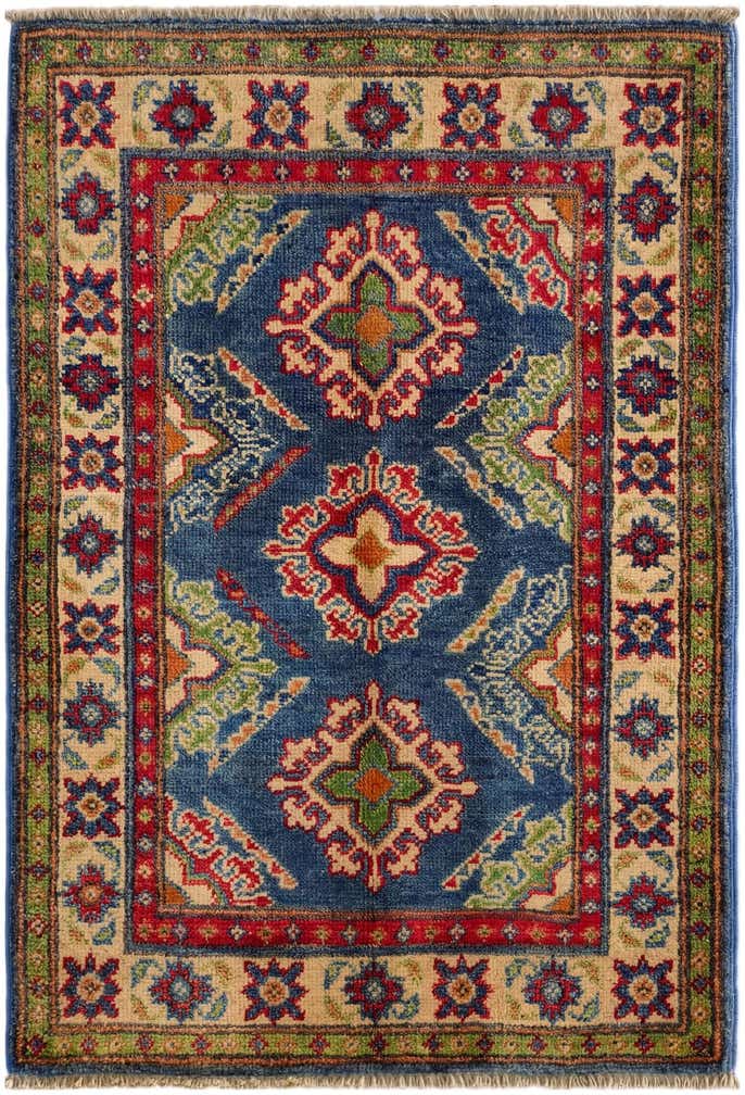2' x 3' Hand Knotted Kazak Rug