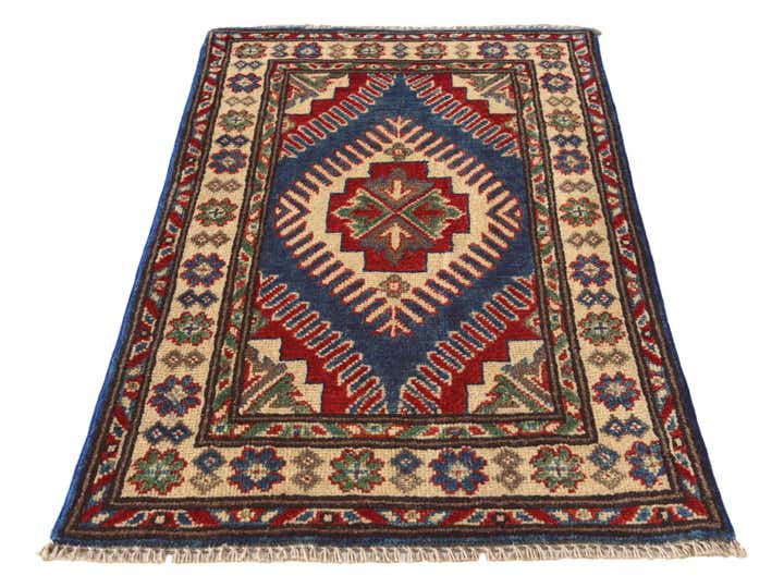 1' 11 x 3' 1 Hand Knotted Kazak Rug