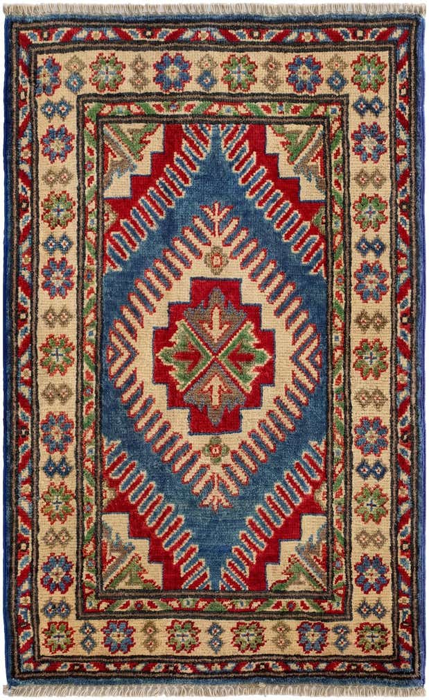 1' 11 x 3' 1 Hand Knotted Kazak Rug