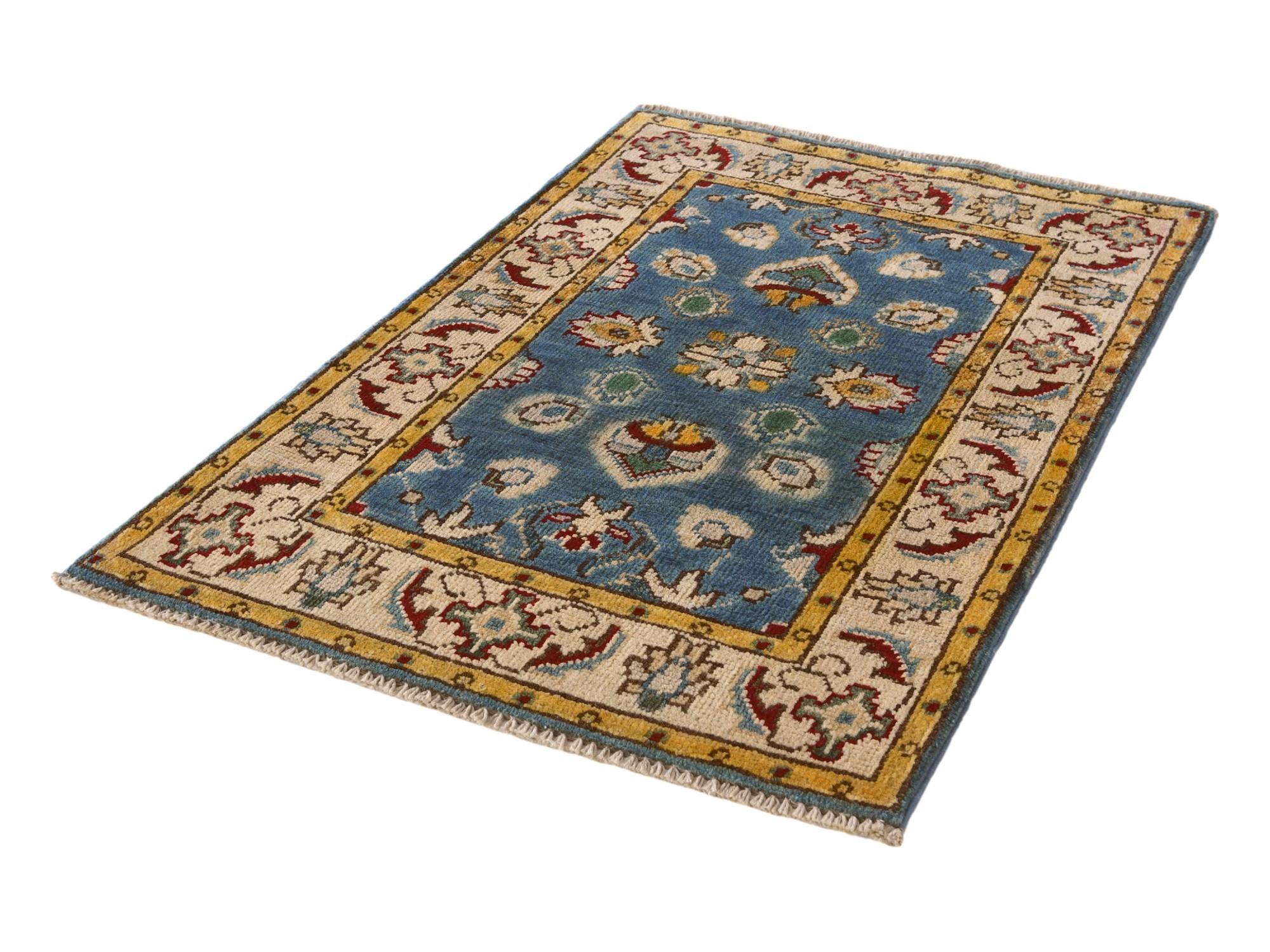 2' x 3' Hand Knotted Kazak Rug