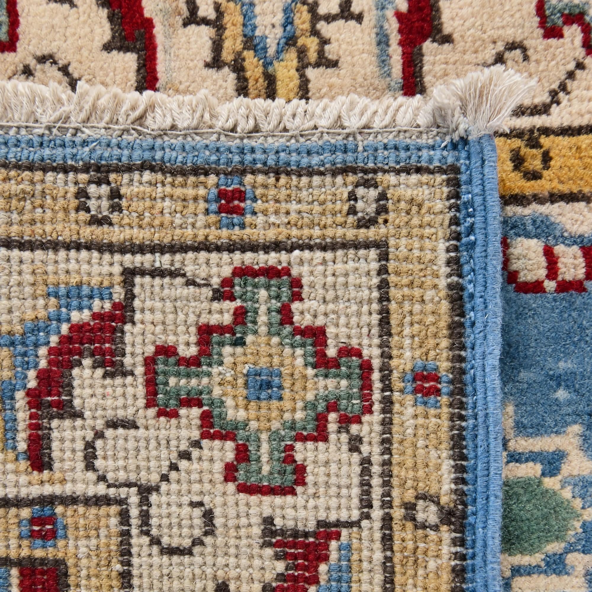 60cm x 90cm Hand Knotted Kazak Rug