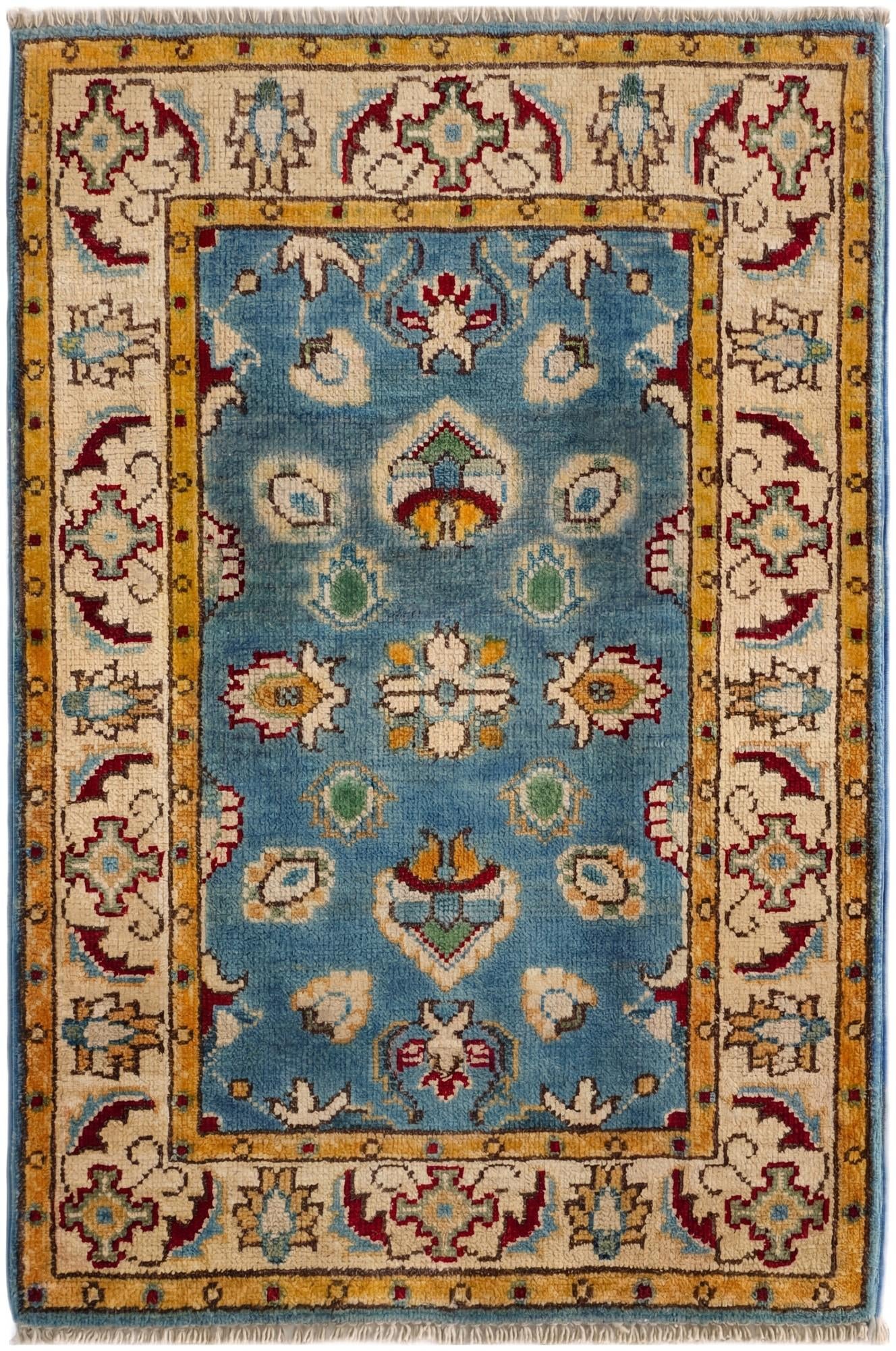 2' x 3' Hand Knotted Kazak Rug