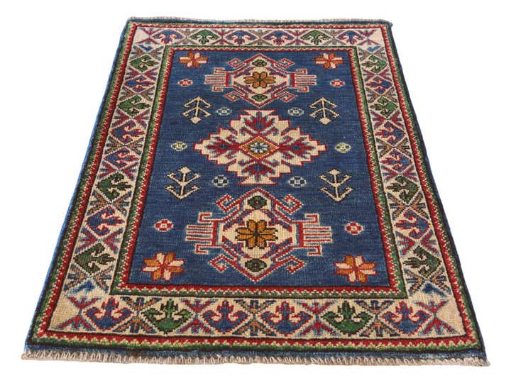 2' x 3' 3 Hand Knotted Kazak Rug