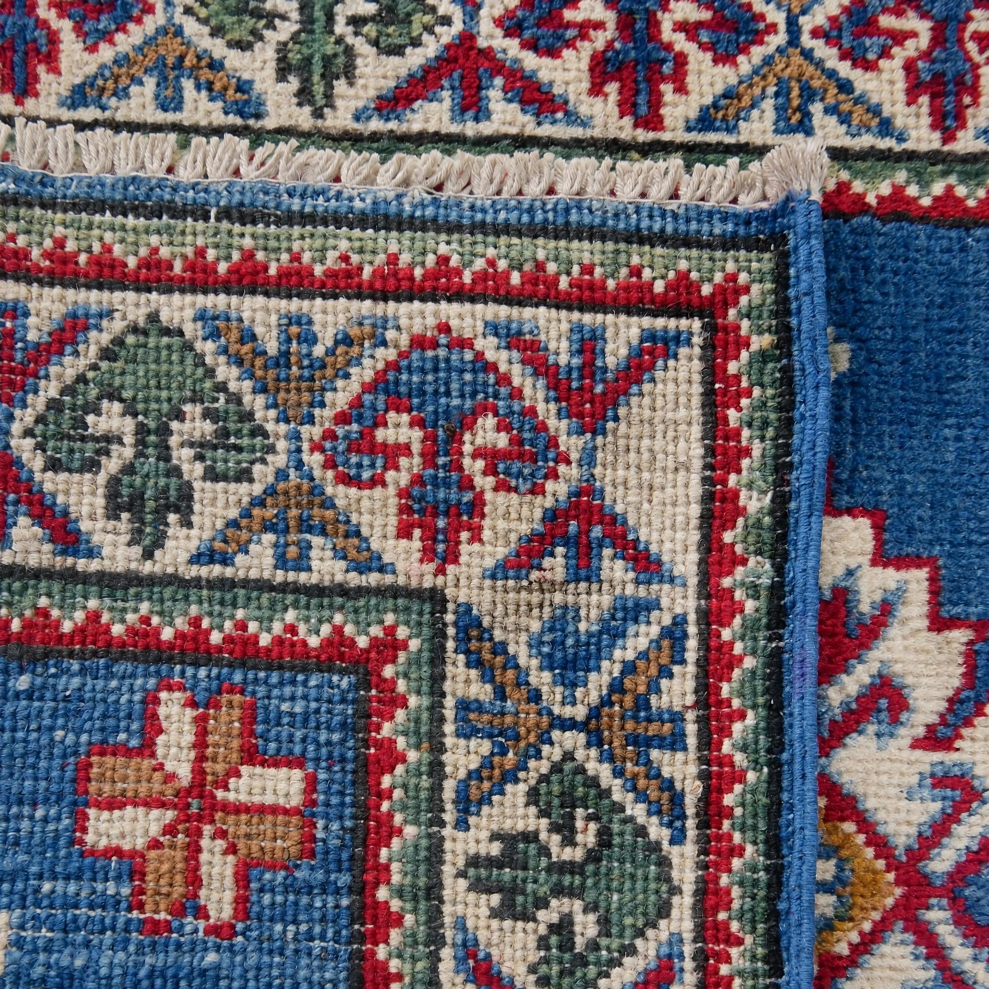 60cm x 100cm Hand Knotted Kazak Rug