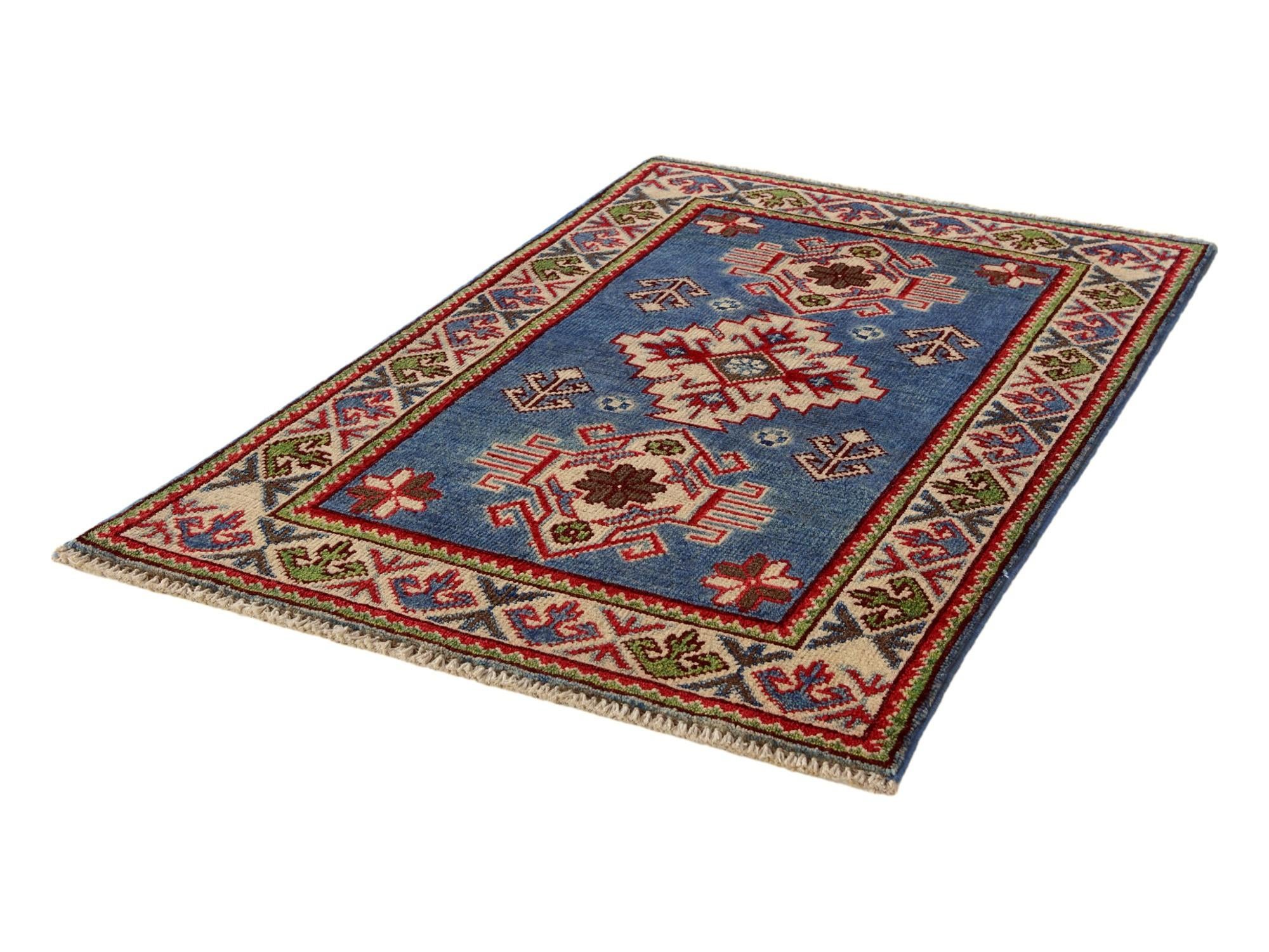 2' x 3' 1 Hand Knotted Kazak Rug