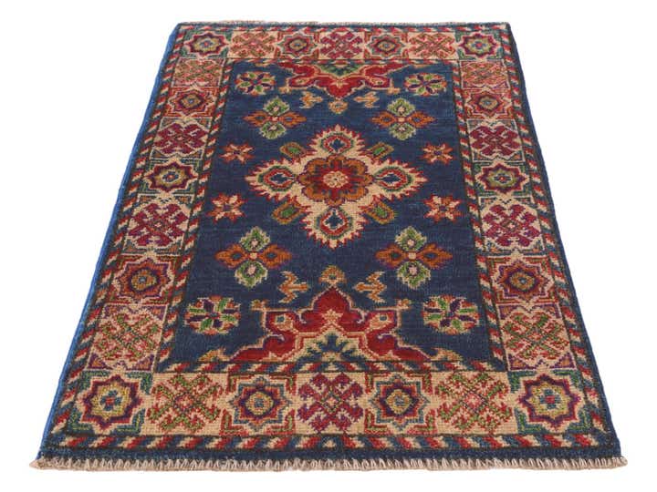 2' x 3' 3 Hand Knotted Kazak Rug