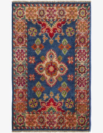 2' x 3' 3 Hand Knotted Kazak Rug