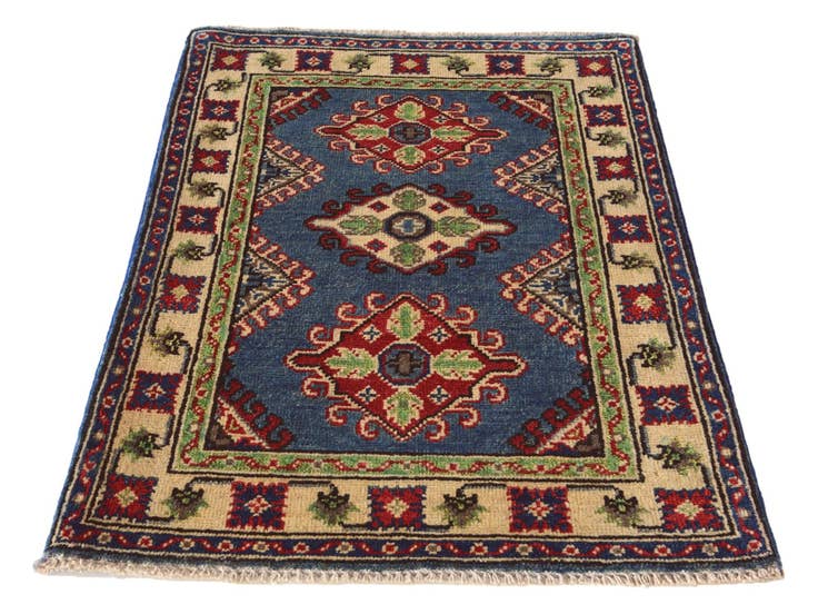 Detail image of 2' 1 x 3' Hand Knotted Kazak Rug