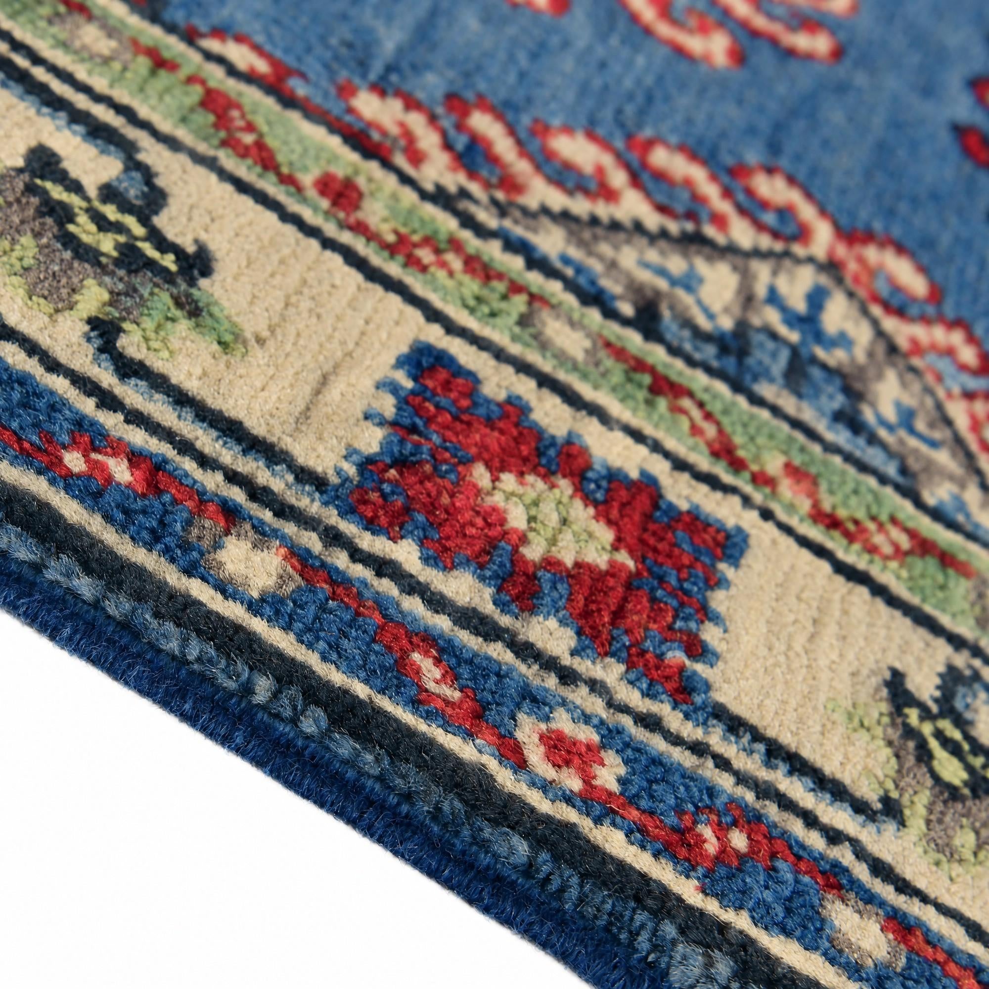65cm x 90cm anudado a mano Kazak Alfombra