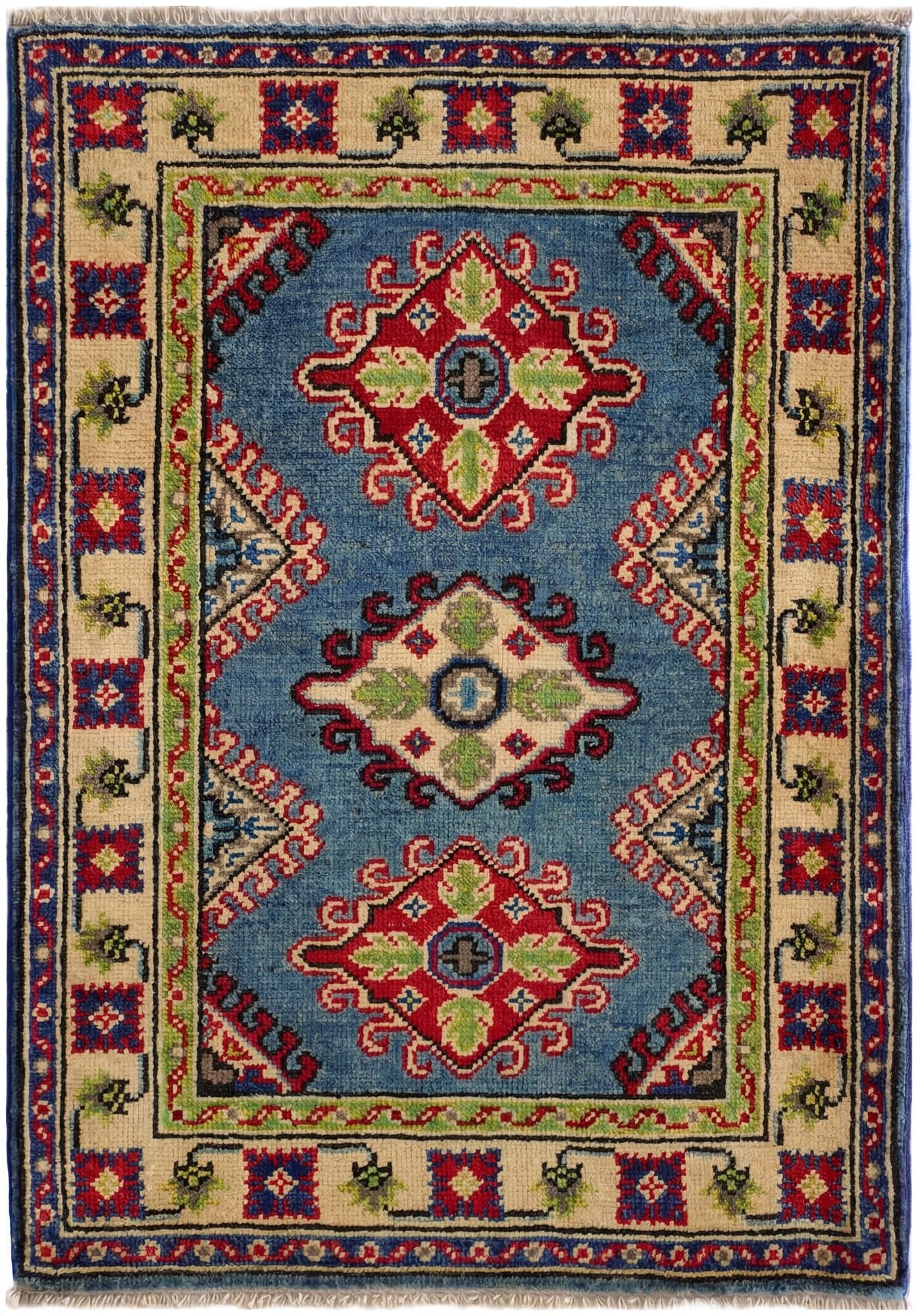 2' 1 x 3' Hand Knotted Kazak Rug