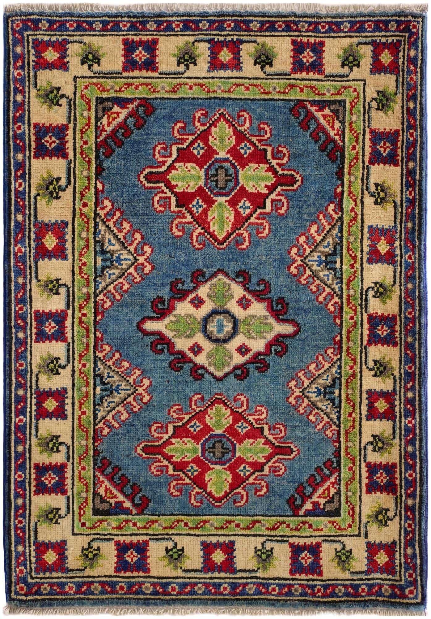 2' 1 x 3' Hand Knotted Kazak Rug