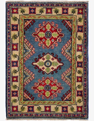 2' 1 x 3' Hand Knotted Kazak Rug