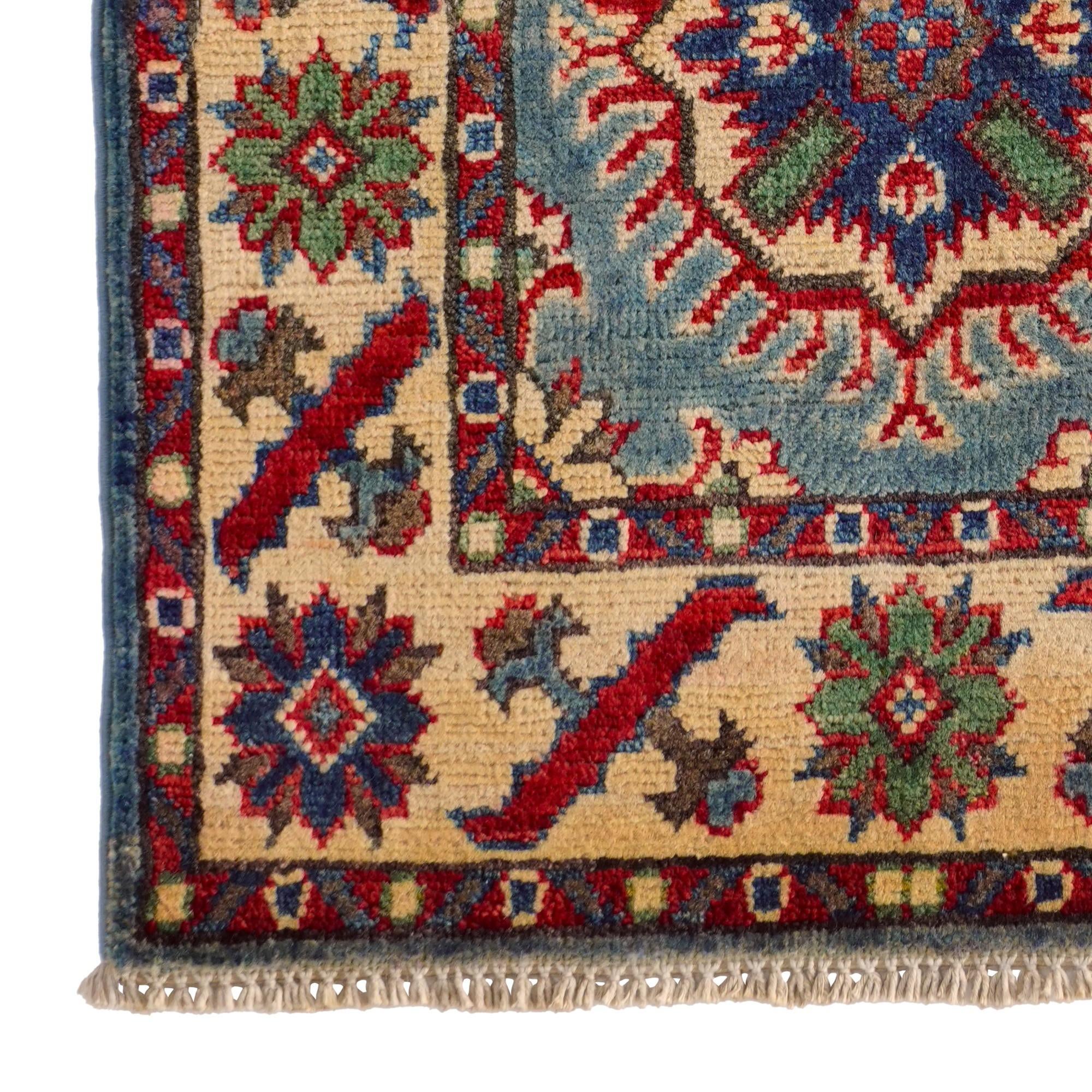 2' x 3' 2 Hand Knotted Kazak Rug