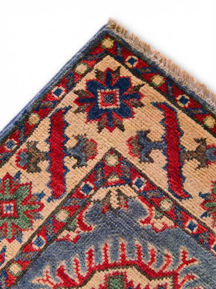 Detail image of 2' x 3' 2 Hand Knotted Kazak Rug