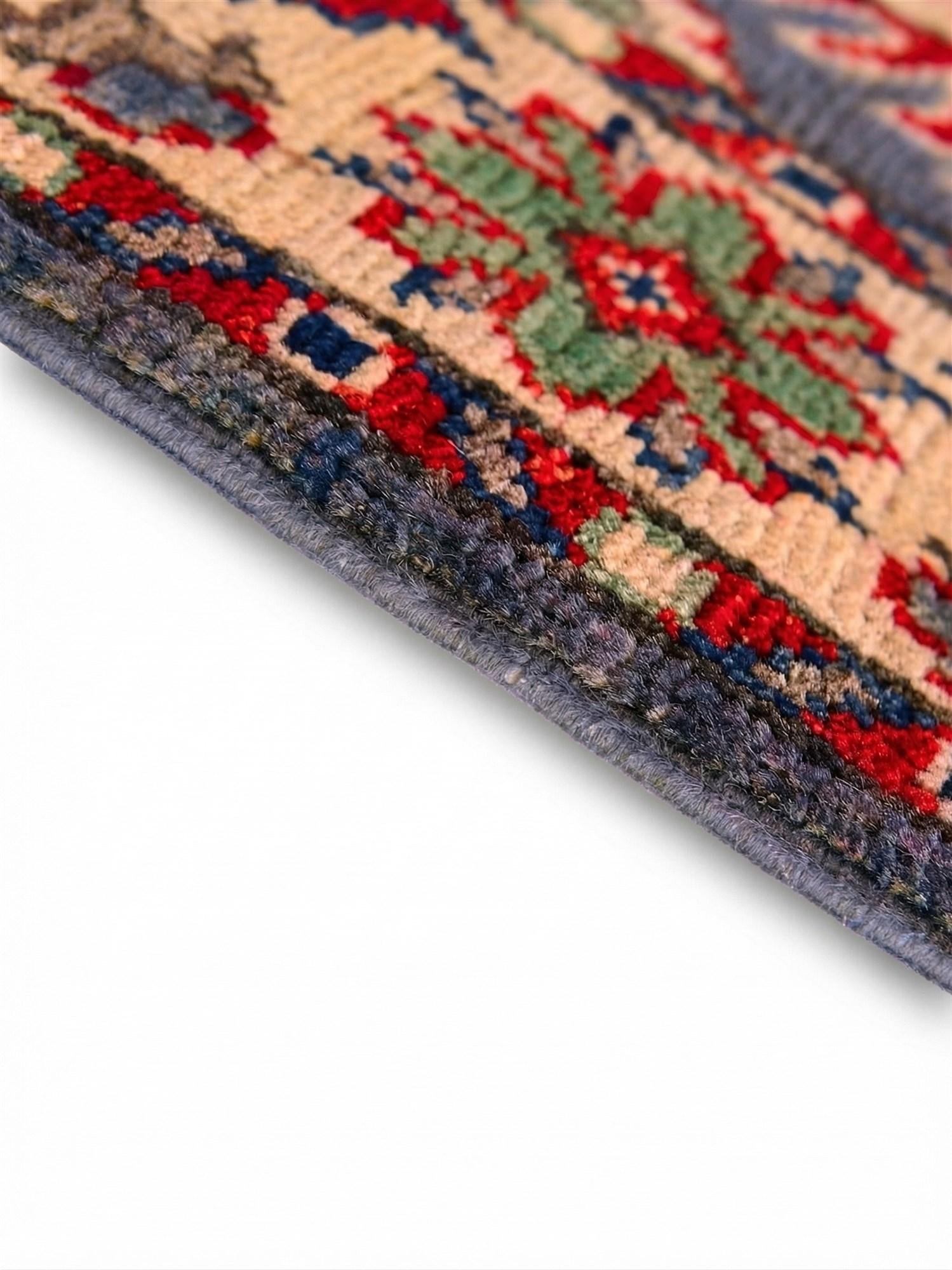 2' x 3' 2 Hand Knotted Kazak Rug