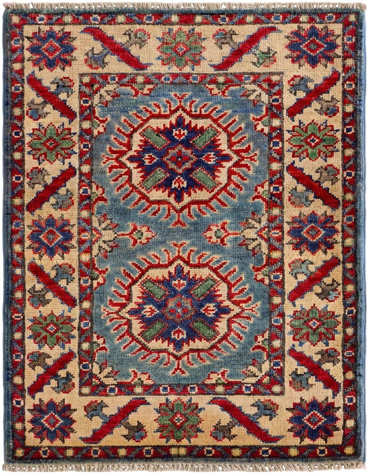 Detail image of 2' x 3' 2 Hand Knotted Kazak Rug