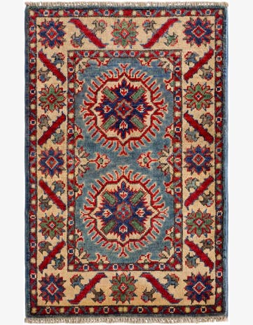 2' x 3' 2 Hand Knotted Kazak Rug