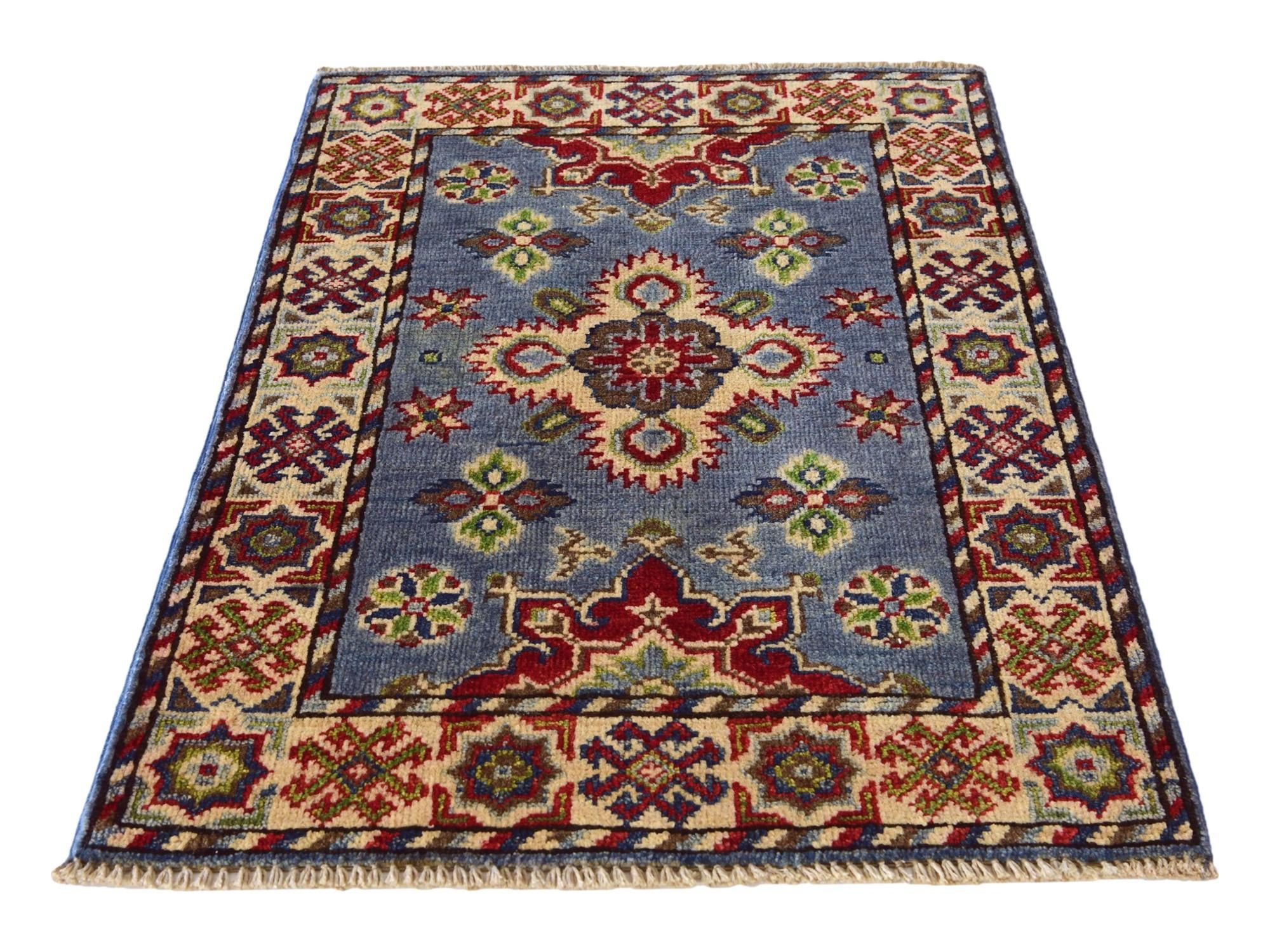 2' x 3' Hand Knotted Kazak Rug