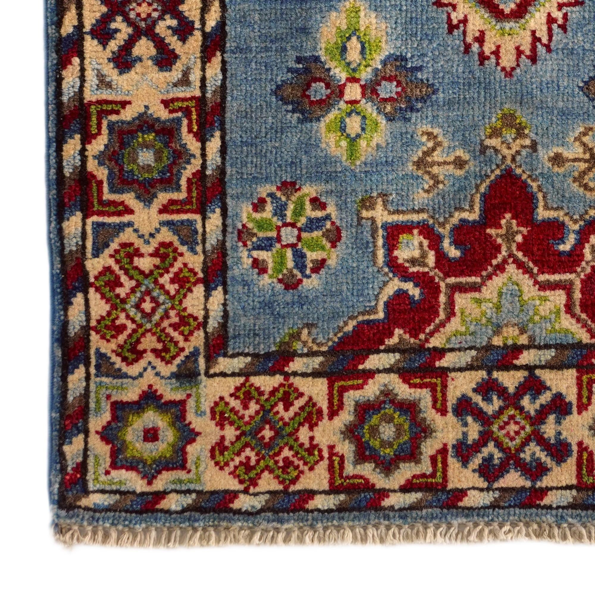 2' x 3' Hand Knotted Kazak Rug