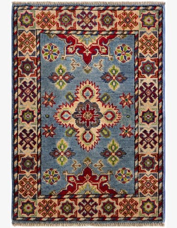 2' x 3' Hand Knotted Kazak Rug