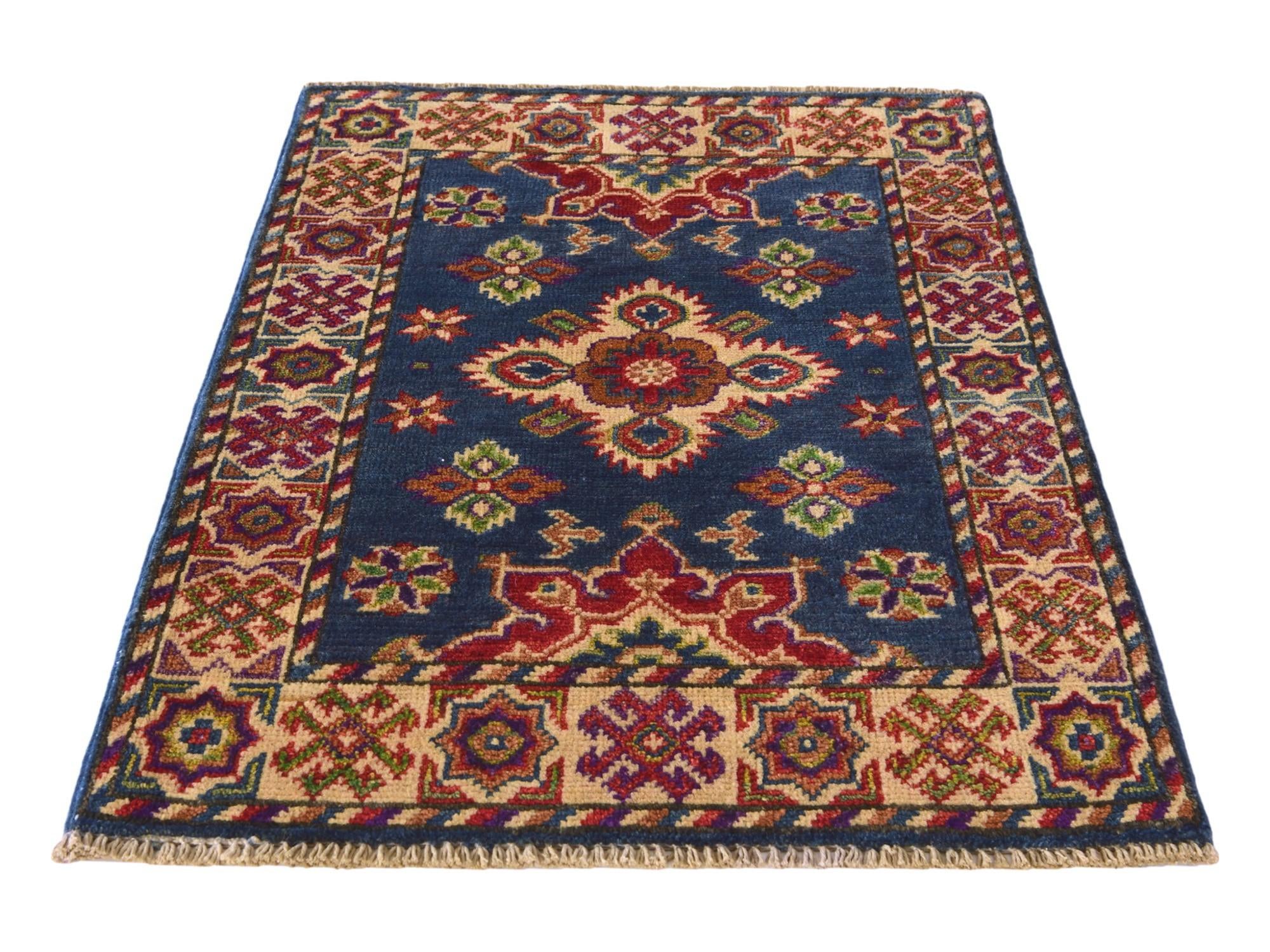 2' 1 x 2' 11 Hand Knotted Kazak Rug