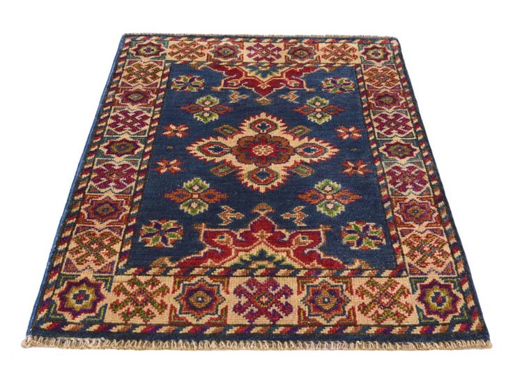 Detail image of 2' 1 x 2' 11 Hand Knotted Kazak Rug