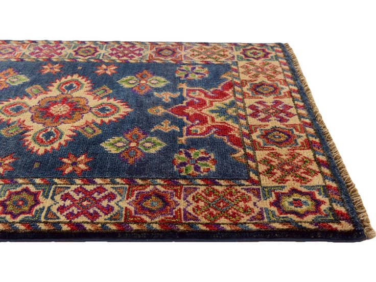 Detail image of 2' 1 x 2' 11 Hand Knotted Kazak Rug