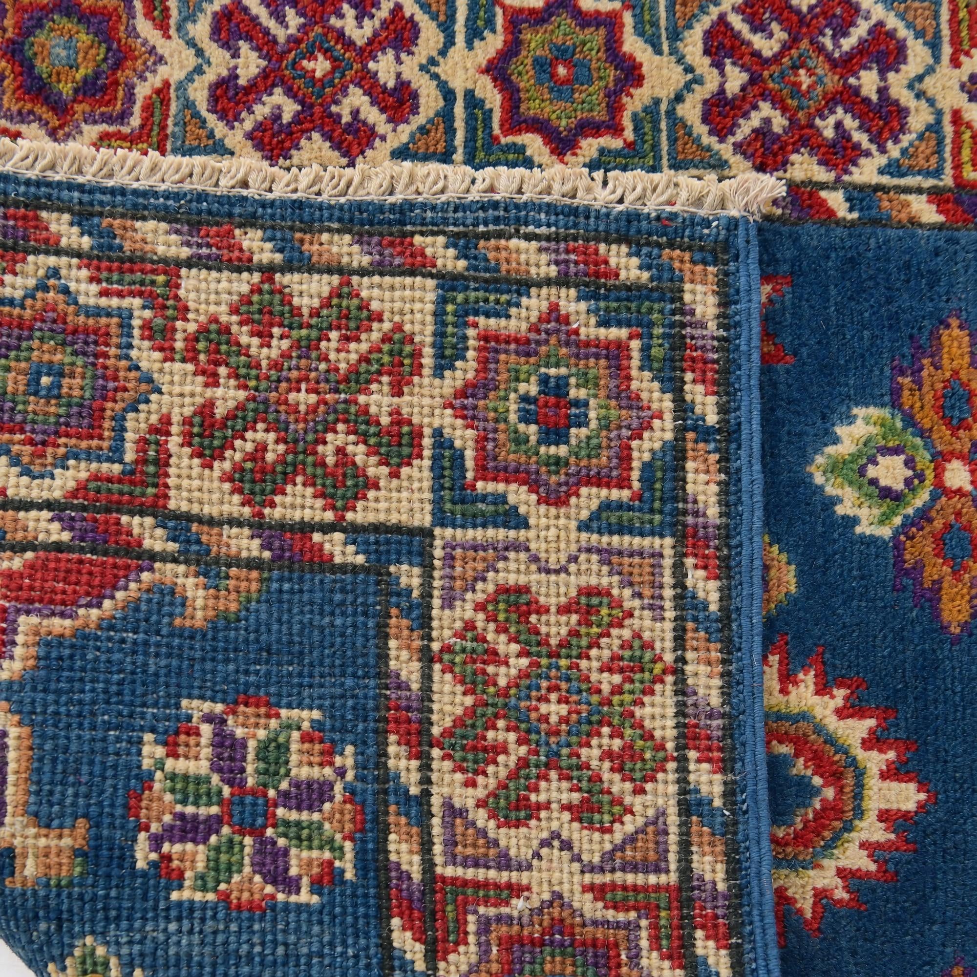 Detail image 12 of 12: 2' 1 x 2' 11 Hand Knotted Kazak Rug