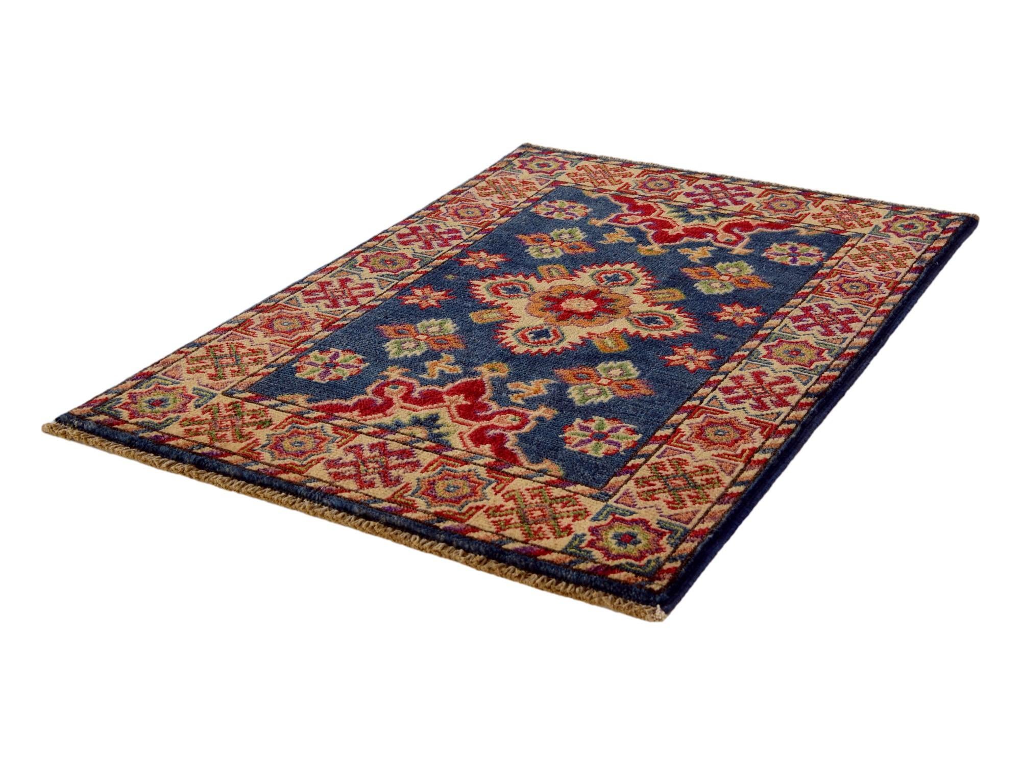 2' x 3' Hand Knotted Kazak Rug