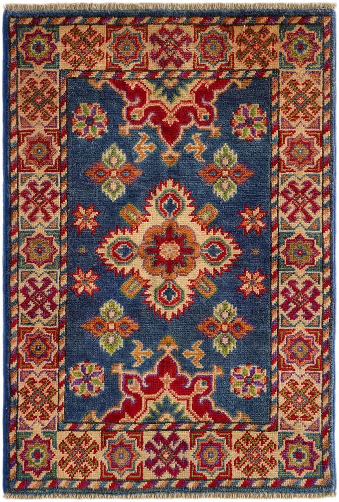 2' x 3' Hand Knotted Kazak Rug