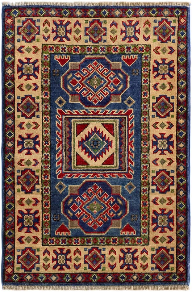 Detail image of 2' x 3' Hand Knotted Kazak Rug