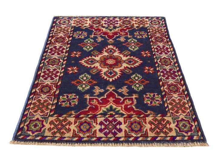 2' x 3' 1 Hand Knotted Kazak Rug